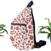 Aquarelle de tomate Motif alimentaire méditerranée