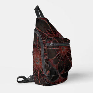 Sac À Bandoulière Araignée de Redback Fractal Art,