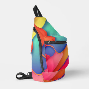 Sac À Bandoulière Art moderne, Dplis de couleurs