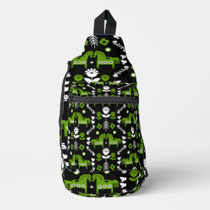 Sac À Bandoulière Art populaire de cheval scandinave