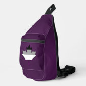 Sac À Bandoulière Asexuality pride maple leaf (Coin droit)