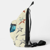 Sac À Bandoulière Attrayant crâne de jeu éffrayant Beige (Droite)