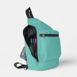 Sac À Bandoulière Autorisation Turquoise simple