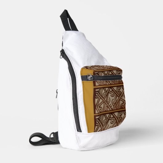 Sac à bandoulière avec design doré unique (Coin gauche)