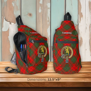 Sac À Bandoulière Blason de Clan Cumming sur tartan