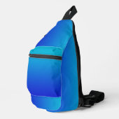 Sac À Bandoulière Bleu Dégradé À Turquoise (Coin droit)