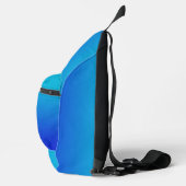 Sac À Bandoulière Bleu Dégradé À Turquoise (Droite)