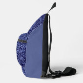 Sac À Bandoulière Botanical Pattern in Blue 1 (Droite)