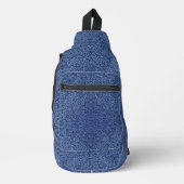 Sac À Bandoulière Botanical Pattern in Blue 2 (Recto)