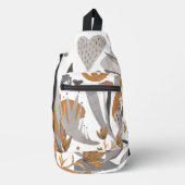 Sac À Bandoulière Botanique Boho Chic Citation Floral Votre nom (Recto)