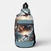 Sac À Bandoulière Breakdancer en action, Ai, Action dans la Galaxie (Recto)