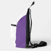 Sac À Bandoulière Bride de l'équipe violet blanc (Droite)