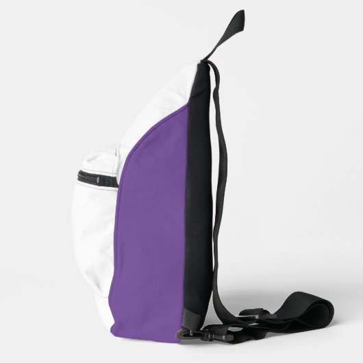 Sac À Bandoulière Bride de l'équipe violet blanc (Droite)