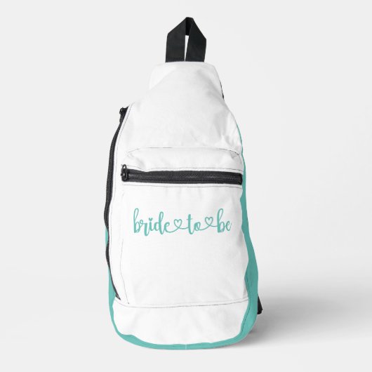 Sac À Bandoulière Bride to-be Compact Aqua White (Recto)