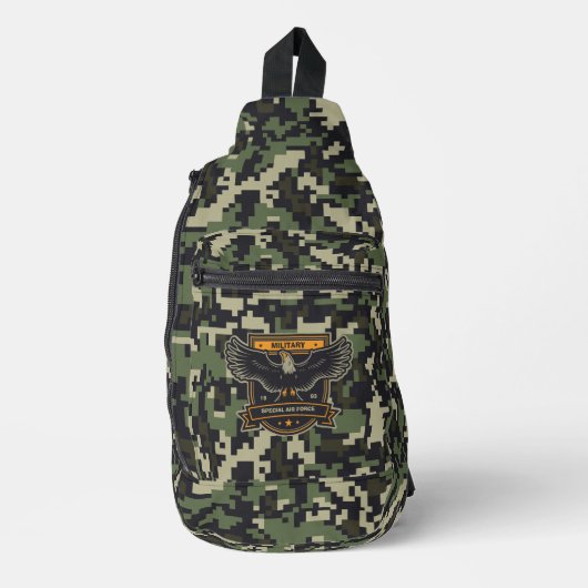 Sac À Bandoulière Camouflage personnalisé de style militaire (Recto)