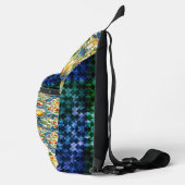 Sac À Bandoulière Carrelage bleu d'agrumes méditerranéen sicilien (Droite)