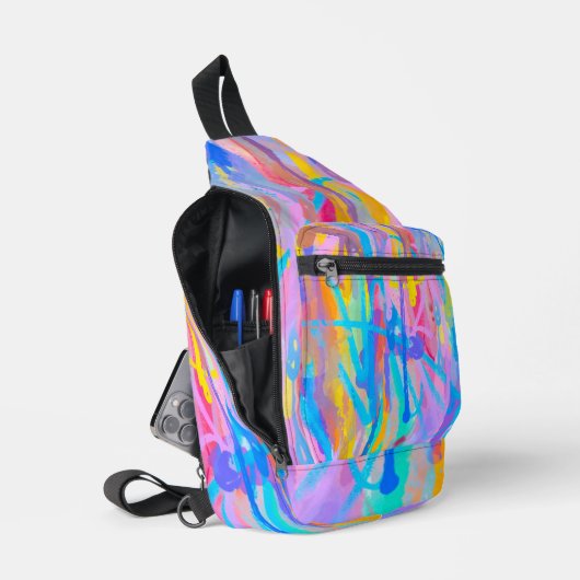 Sac À Bandoulière Cascade vibrante (Ouvrir)