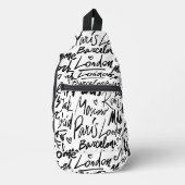 Sac À Bandoulière Célèbres villes du monde (Recto)
