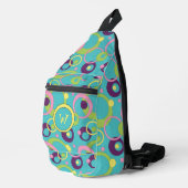 Sac À Bandoulière Cercles bleus funky (Coin droit)