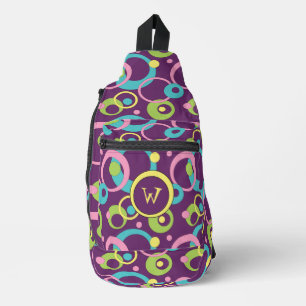 Sac À Bandoulière Cercles violets funky