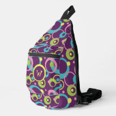 Sac À Bandoulière Cercles violets funky (Coin droit)