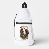 Chasse amusante Tee - shirt ours bataille pour le