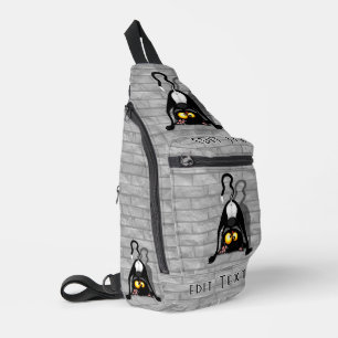 Sac À Bandoulière Chat à l'envers Personnage de dessin animé drôle