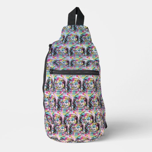 Sac À Bandoulière Chat Astronaute (Recto)