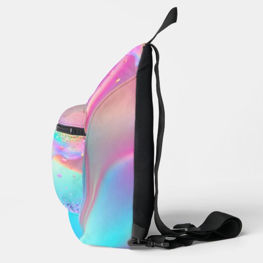 Sac À Bandoulière Chic holographique parties scintillant goutte mono (Droite)