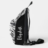 Sac À Bandoulière Chic Zebra Imprimer Monogramme (Droite)
