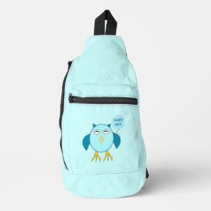Sac À Bandoulière Chouette Bébé Bleu Cute