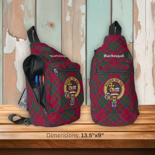 Sac À Bandoulière Cimier du clan MacDougall sur tartan