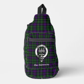 Sac À Bandoulière Clan Abercrombie Crest Badge & Tartan (Recto)