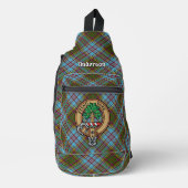 Sac À Bandoulière Clan Anderson Crest sur Tartan (Recto)