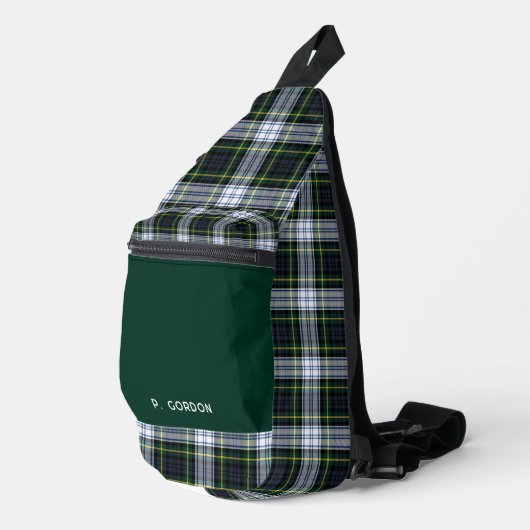 Sac À Bandoulière Classic Plaid Gordon Rustic Tartan Personnalisé (Coin droit)