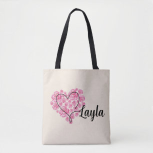 Sac à bandoulière cœur floral amour