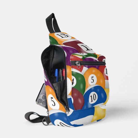 Sac À Bandoulière Collection Billiard Balls (Ouvrir)