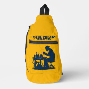 Sac À Bandoulière Collier bleu Classe de travail Soudage Fierté