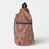 Sac À Bandoulière Conception graphique, orange vert (Recto)