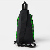 Sac À Bandoulière Contrôle vert noir (Verso)