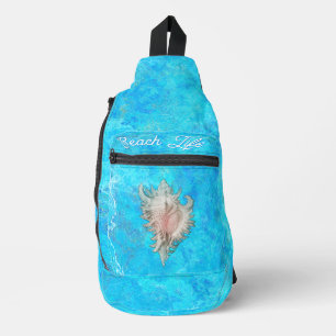 Sac À Bandoulière Coquille de Conque "Vie de Plage"