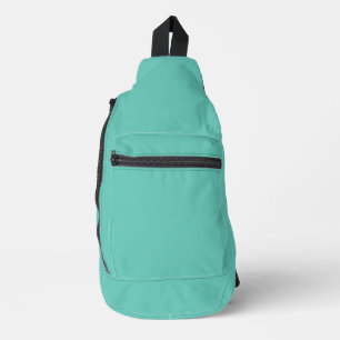 SAC À BANDOULIÈRE COULEUR BISCAINE VERT