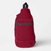 Sac À Bandoulière Couleur solide bordeaux (Recto)