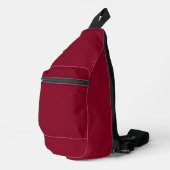 Sac À Bandoulière Couleur solide bordeaux (Coin droit)