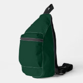 Sac À Bandoulière Couleur solide vert foncé (Coin droit)