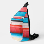 Sac À Bandoulière Couleurs caribéennes - abstrait (Coin droit)