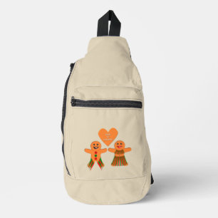 Sac À Bandoulière Couple de pain d'épices de Noël