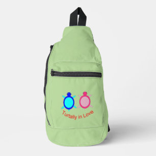 Sac À Bandoulière Couple de tortue mignonne
