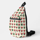 Sac À Bandoulière Crâne de pastèque Summerween (Coin droit)