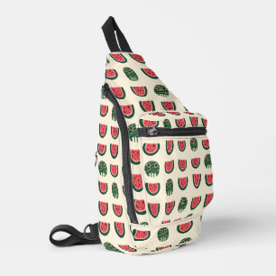 Sac À Bandoulière Crâne de pastèque Summerween